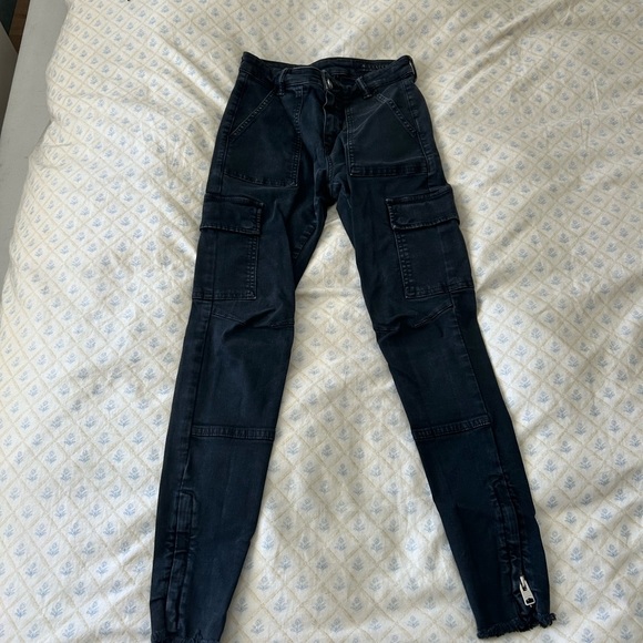 Allsaints Denim Cargo Pants - Picture 3 of 3
